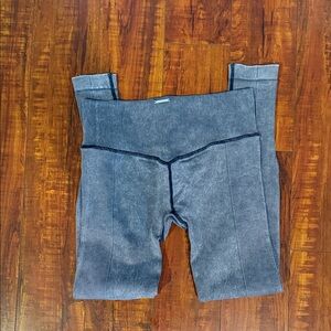 Lazuli Label Acid Wash Denim Blue Seamless Leggings